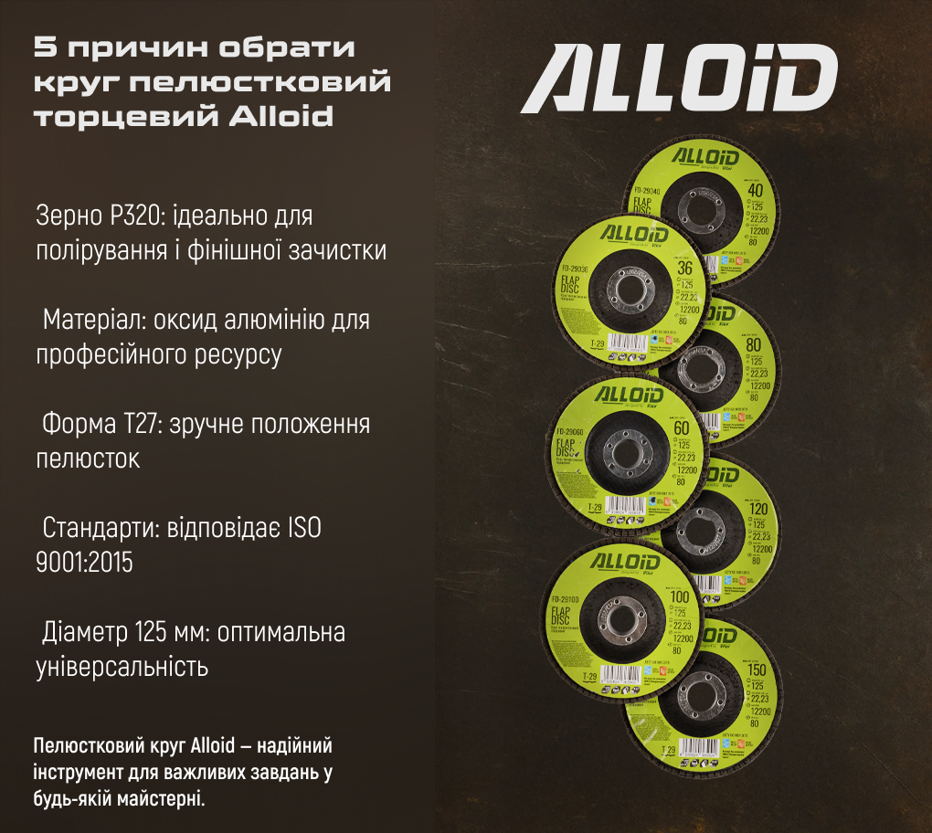 ���� ����������� �������� 125 ��, ����� 320 Alloid, T27