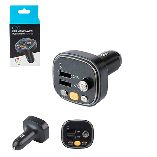 ��������� FM 5�1 C20 12-24v 2USB 5V-3.1A Type C 5V-3.1A TF card BT5.0 RGB-ambient light