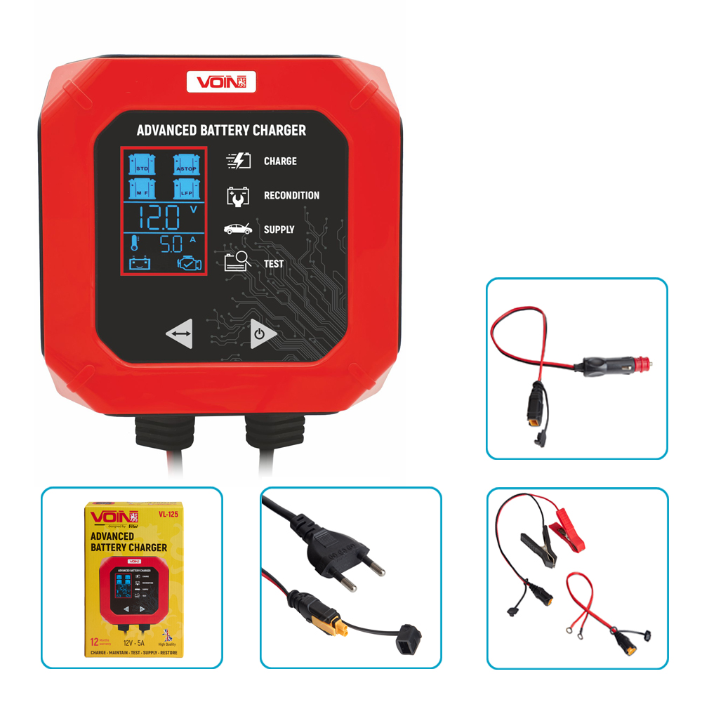 �������� ������� VOIN VL-125 12V/5A/3-120AHR/LCD/I���������