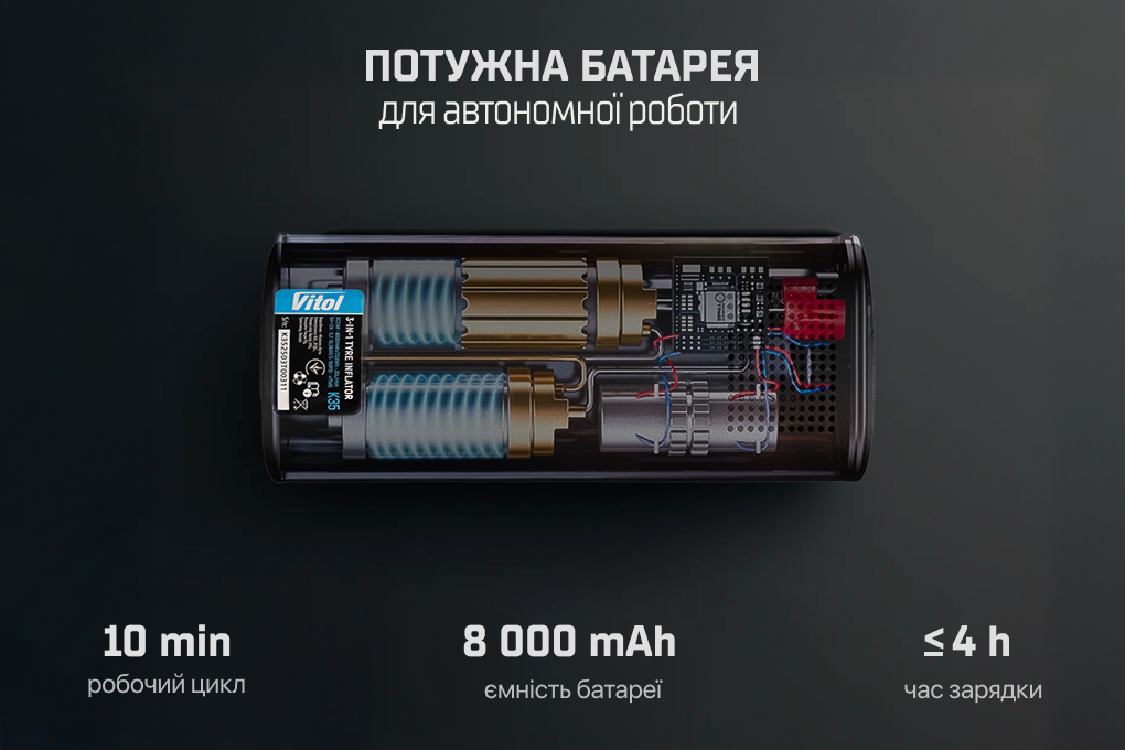 ��������� "ViTOL" K-35 3in1/7.4V/29.6wh/8000mAh/���������/˳����