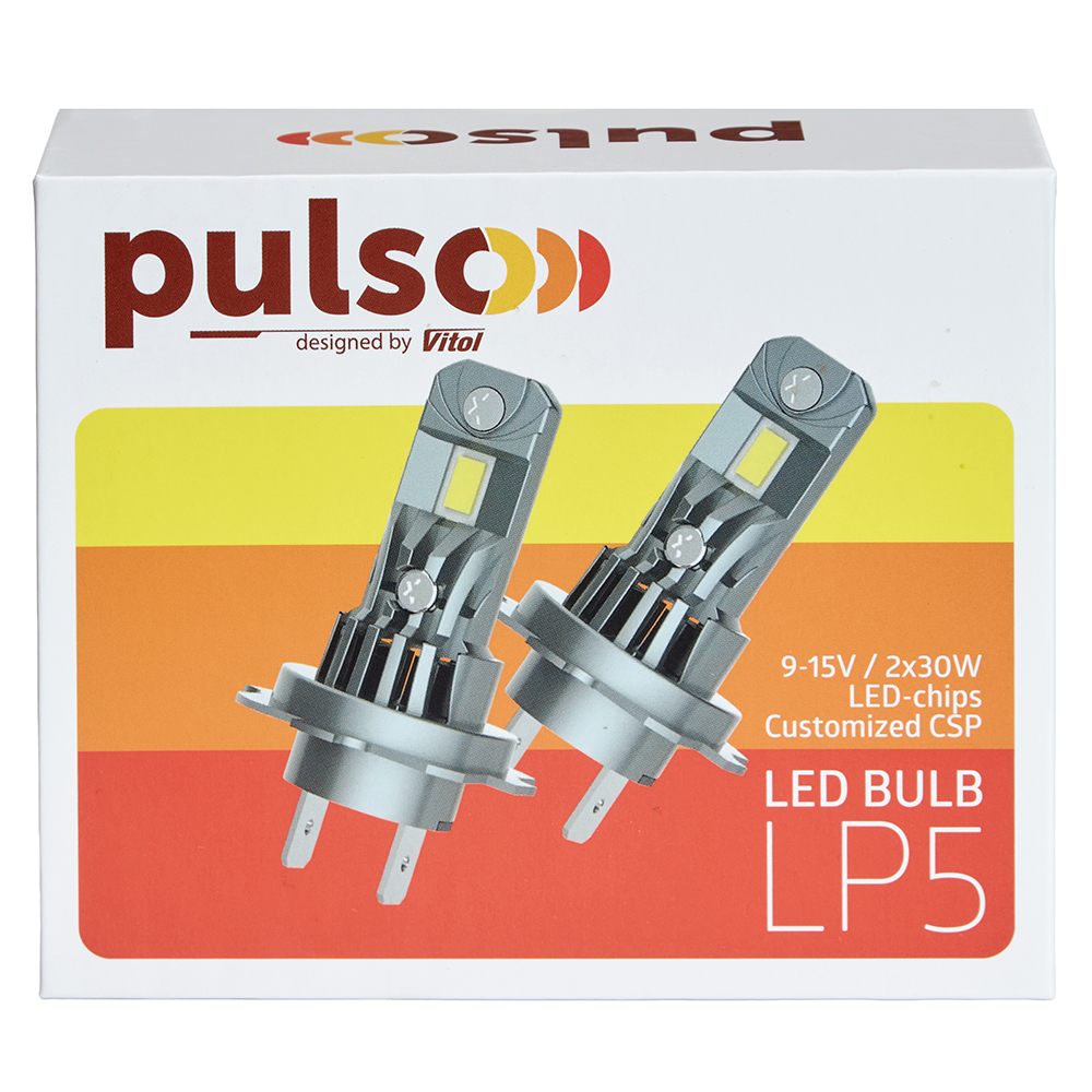 ����� PULSO LP5-H11/LED-chips 3570 CSP/12v/2x30w/4000Lm/6500K