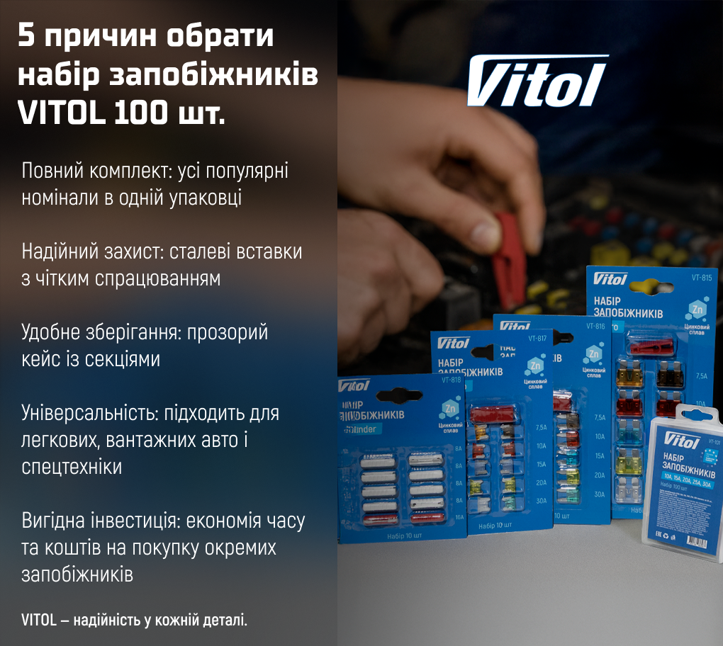 ���� ���������� VITOL 10�, 15�, 20�, 25�, 30� ������� �� 20 ��., 100 ��./�������