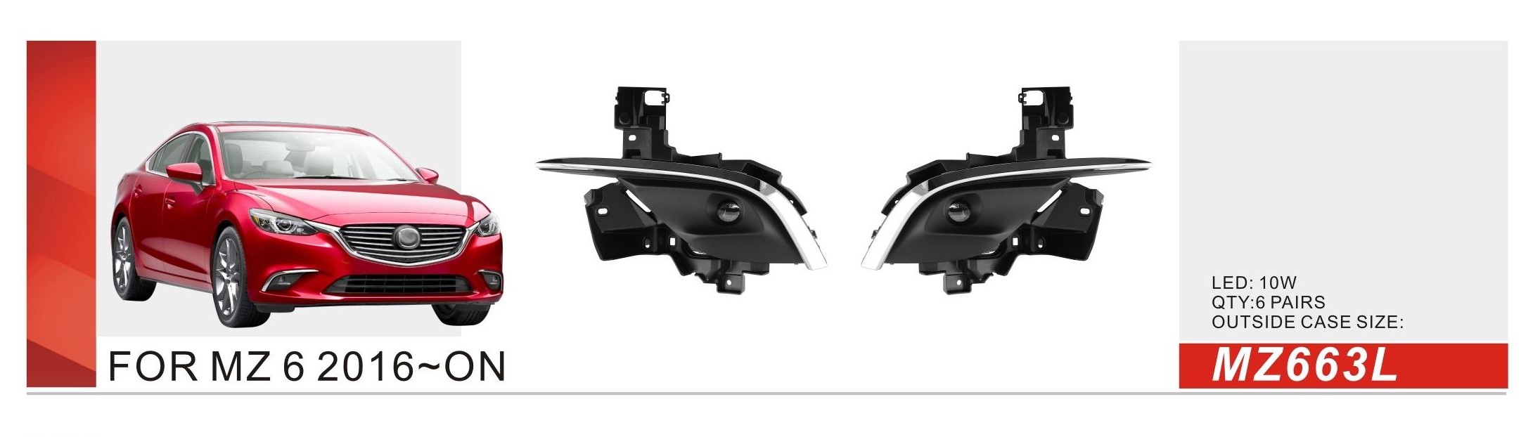 ���� ���. ������ Mazda 6 2016-/MZ-663L/LED-10W/��.��������