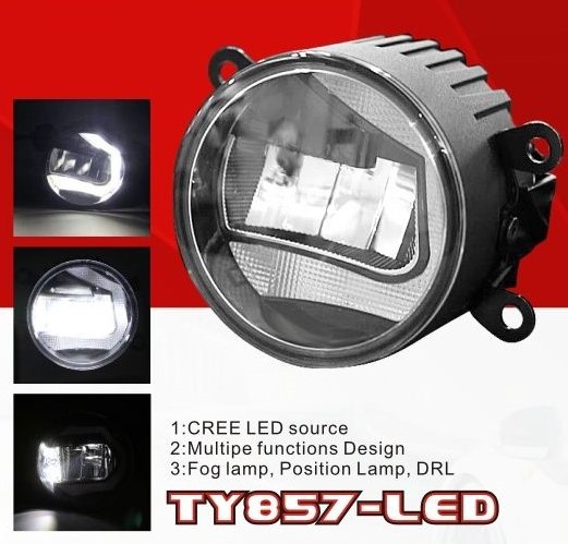 ���� ���. ������ Toyota Cars/TY857-LED/FOG-12V10W800Lm+DRL-12V3W/FOG+DRL