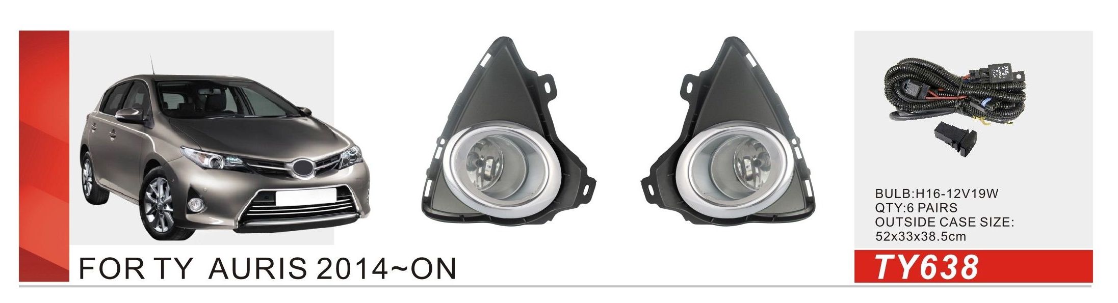 ���� ���. ������ Toyota Auris 2013-15/TY638A/H11-12V55W/e�.��������