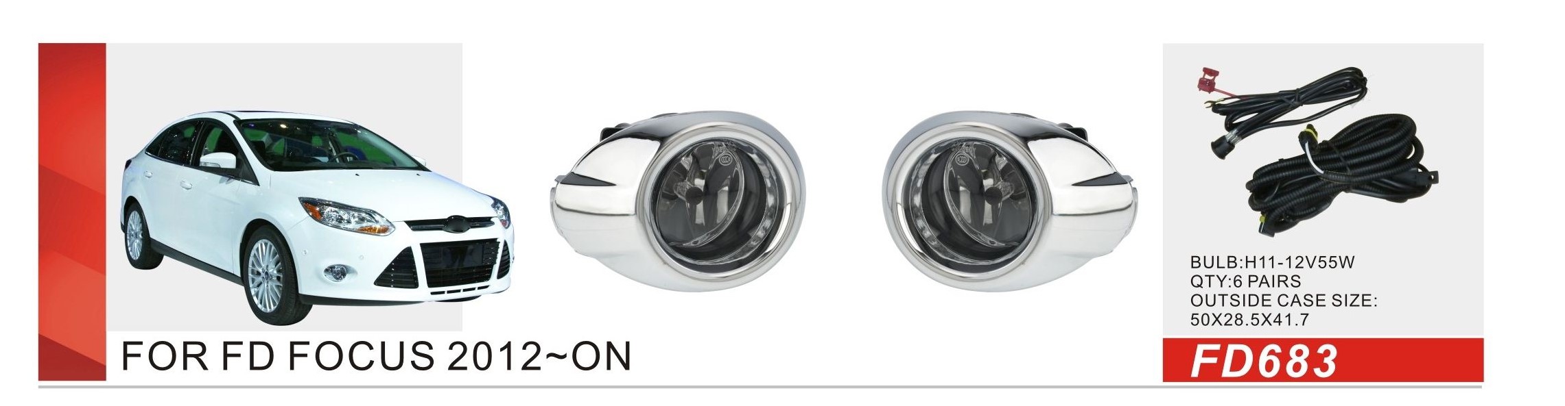 ���� ���. ������ Ford Focus 2012-13/FD-683/H11-12V55W/e�.��������