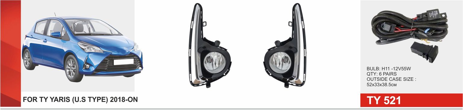 ���� ���. ������ Toyota Yaris 2018-20/TY-521A/H11-12V55W/e�.��������