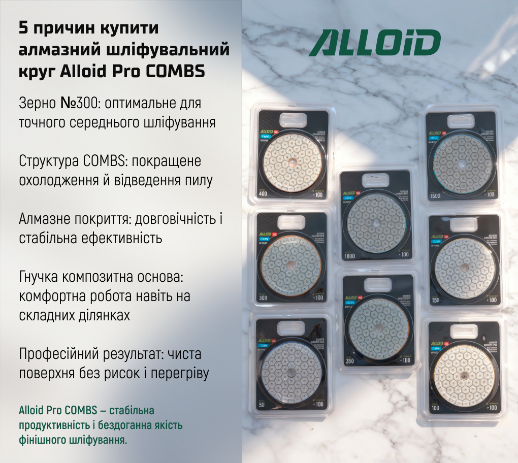 Alloid Pro. ���� �������� ����������� �� ������� COMBS 100 ��, ����� 300