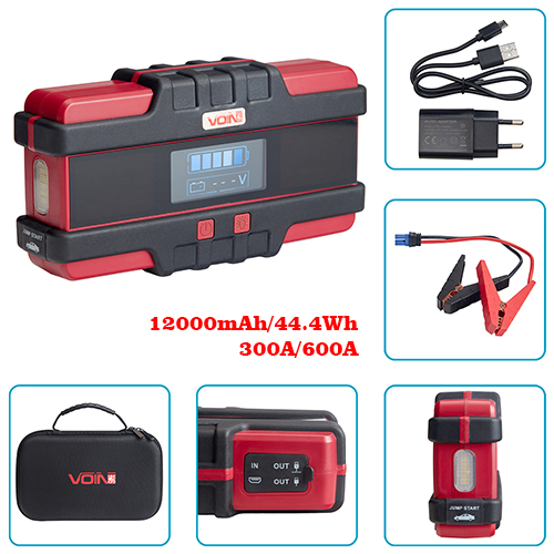 �����-�������� ������� VOIN JS-600 12000mAh/44,4Wh/12V START-300A/600A/�����