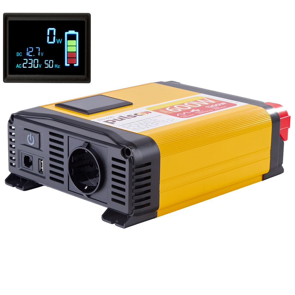������������ ������� PULSO/ISU- 600/12V-220V/600W/LCD/USB-5VDC2.0A/���.�����/�����