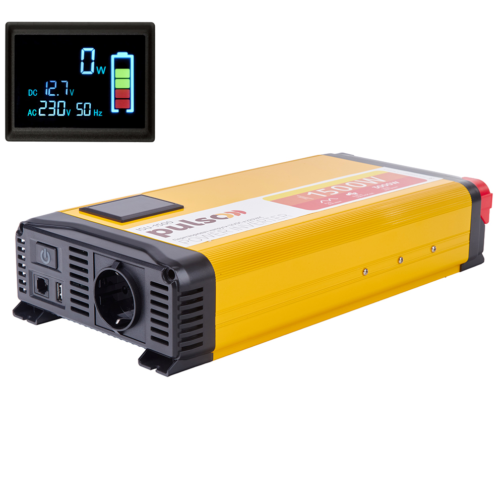 ������������ ������� PULSO/ISU-1500/12V-220V/1500W/LCD/USB-5VDC2.0A/���.�����/�����