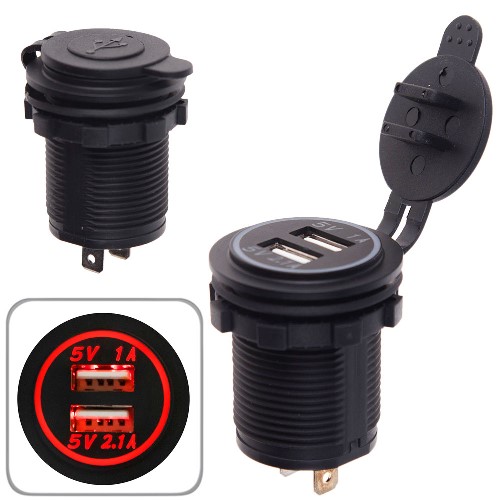 ������������ �������� ������� 2 USB 12-24V ����� � ������ NEW