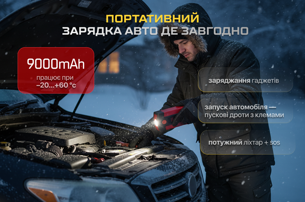 �����-�������� ������� VOIN JS-500 9000mAh/33,3Wh/12V START-250A/500A/�i����