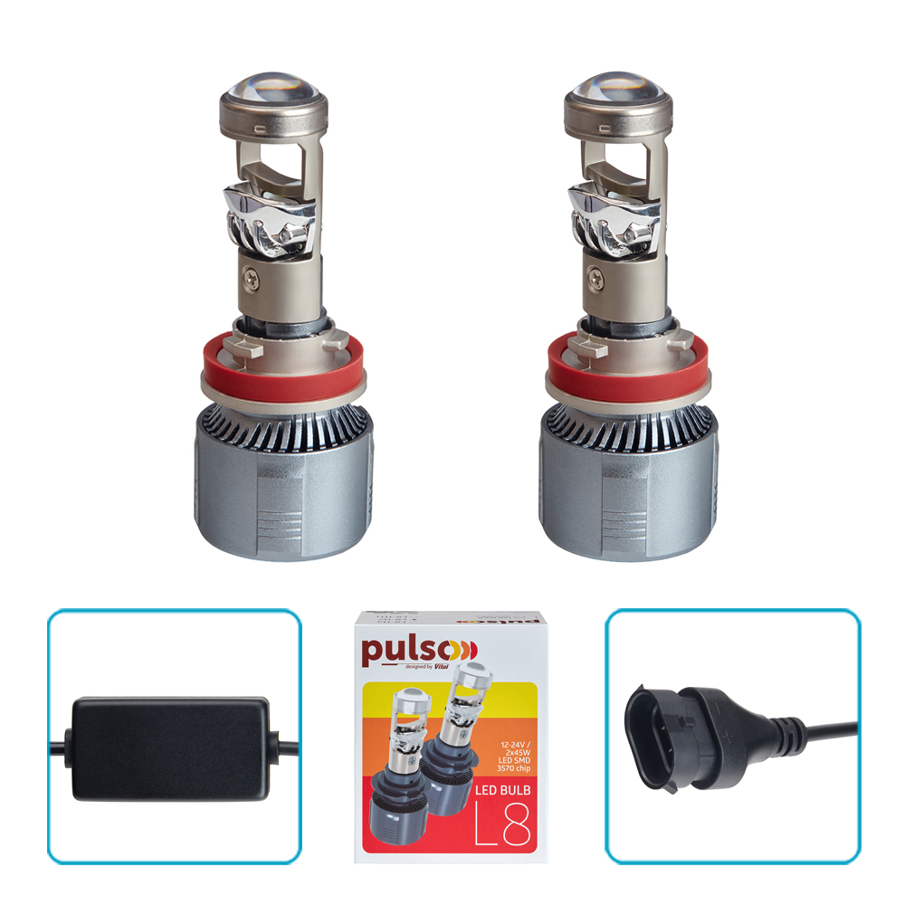 ����� PULSO L8-H11/3570 chip/12-24v/2*45W/10800Lm/6500K