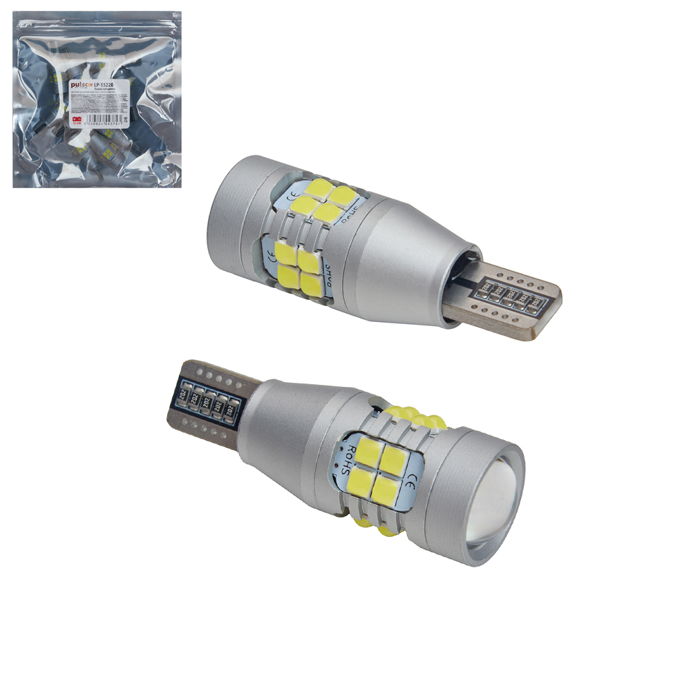 ����� PULSO/���������/LED T15/W2.1x9.5d/W16W/18SMD-3030/12-24v/2w/220lm White