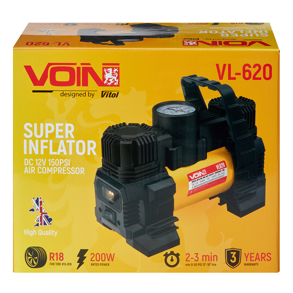 ��������� ������������ "VOIN" VL-620 150psi/15A/85�/������./�i����/���������� �� �����/2 �������