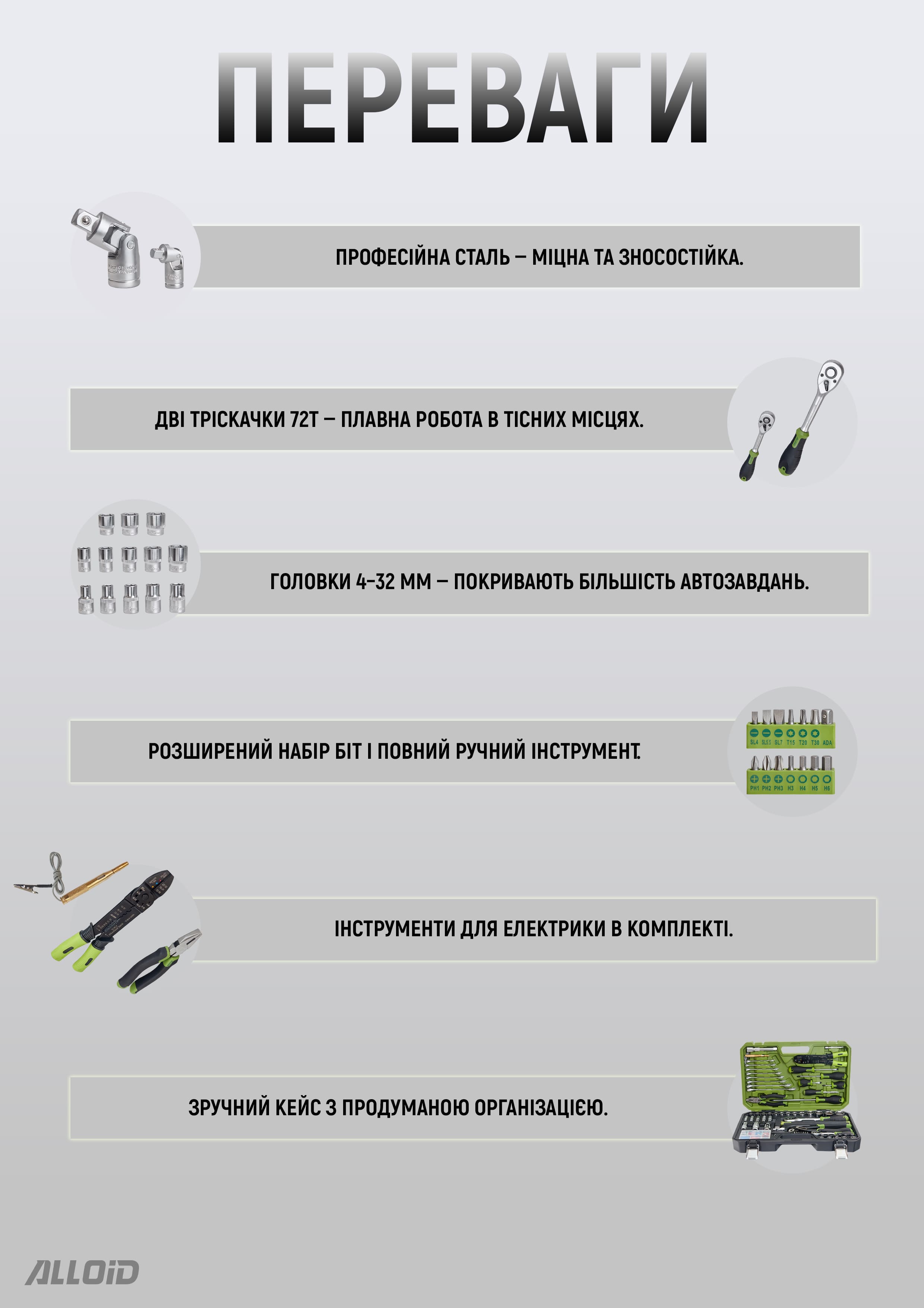 H��� �����������  Alloid 1/2" � 1/4" 6-��. 109  �������i�