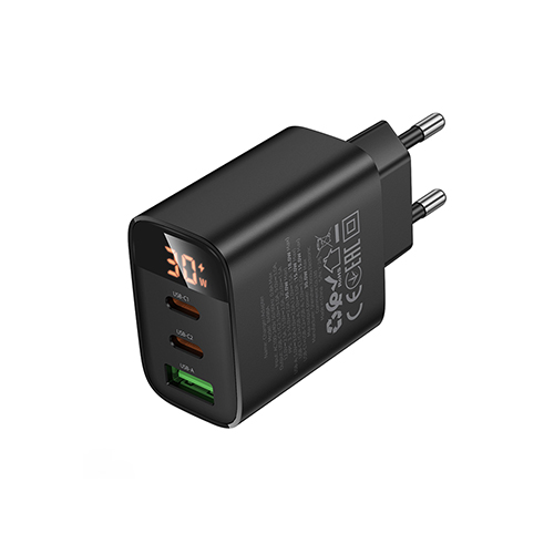 ��������� �������� �������� �������  BOROFONE BA98A USB-C1/C2:30W, USB-A?18W Black