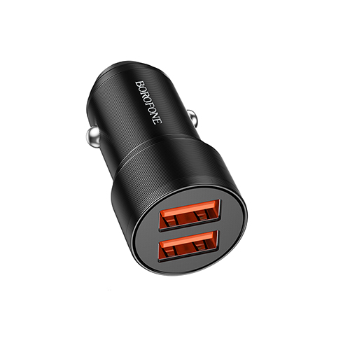 ������������ �������� ������� BOROFONE BZ19, USB-A 1/2: 5V/2.4A Black
