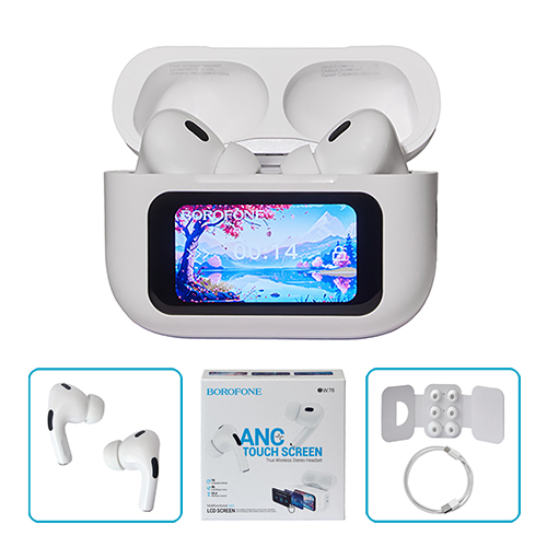 ��������� ��������� TWS BOROFONE BW76 White, bluetooth 5.4, ANC, ��������� �����