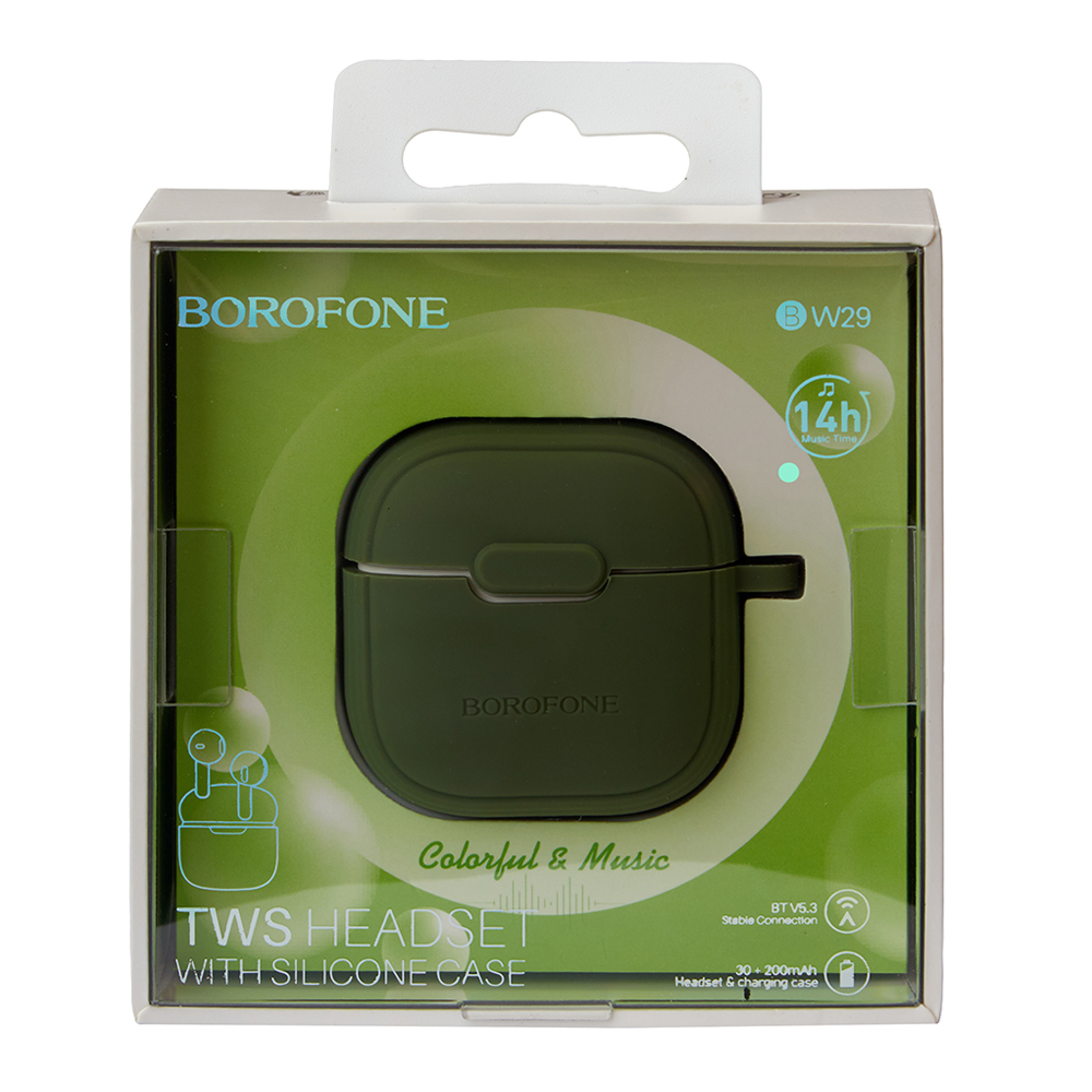 ��������� ��������� TWS BOROFONE BW29 Forest green, bluetooth 5.3