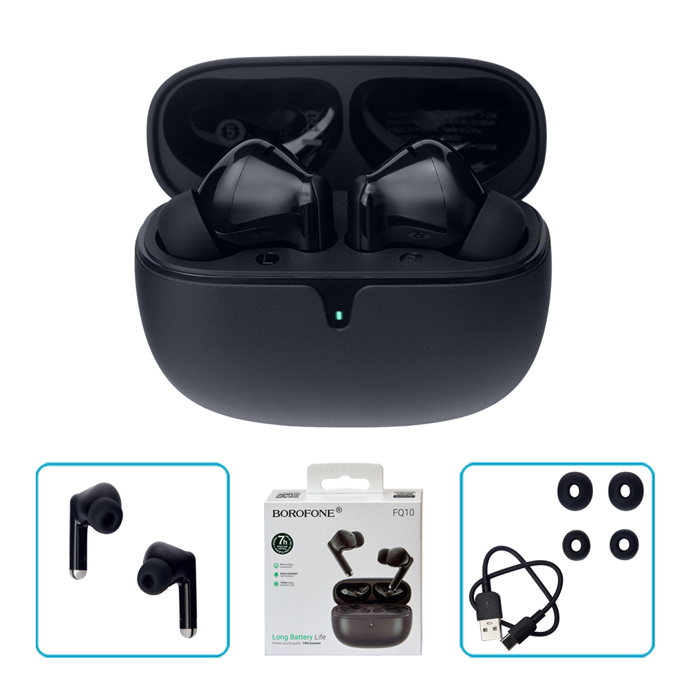 ��������� ��������� TWS BOROFONE FQ10 Black, bluetooth 5.4