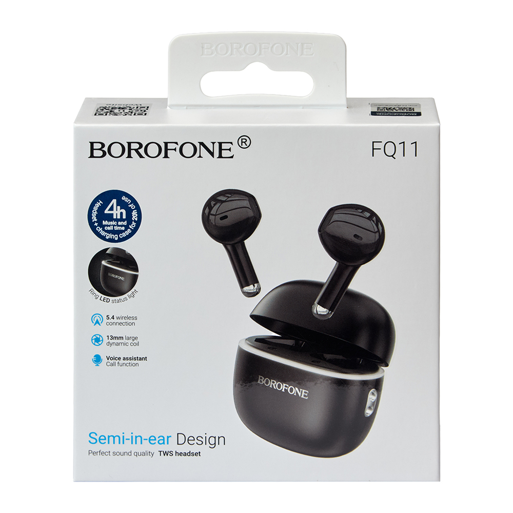 ��������� ��������� TWS BOROFONE FQ11 Black, bluetooth 5.4