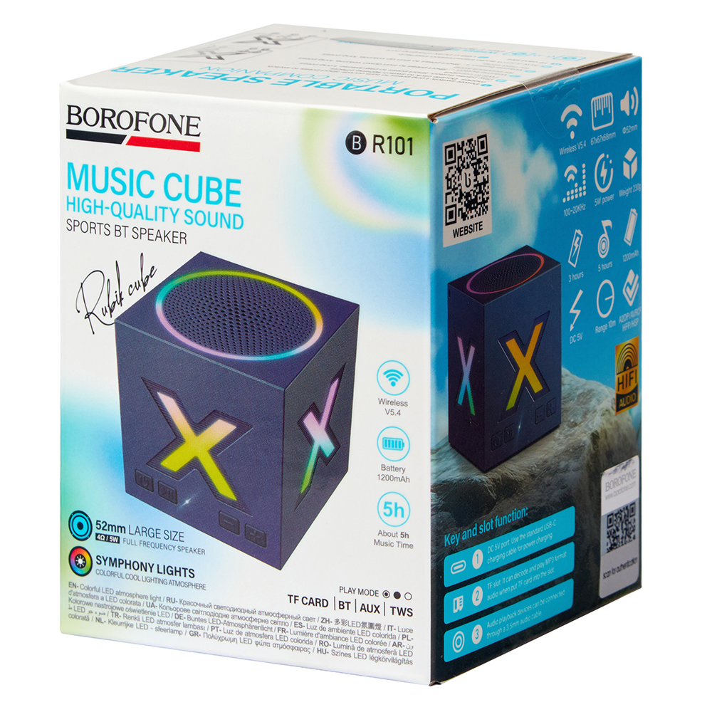 Bluetooth-������� BOROFONE RUBIK CUBE BR101BL