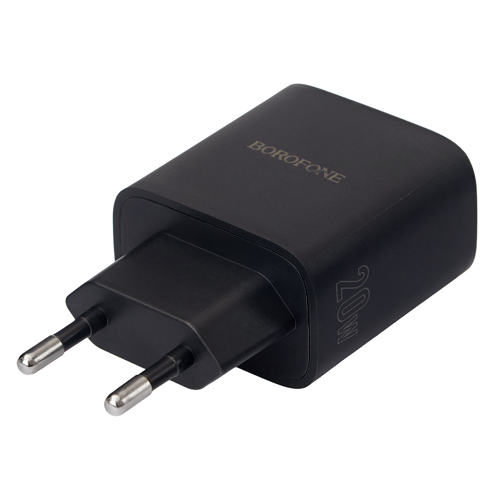 ��������� �������� �������  BOROFONE BA96A Type-C: 20W,  USB-A?18W LED �������, Black