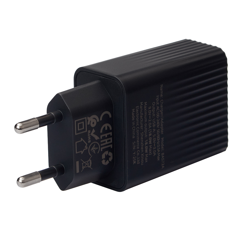 ��������� �������� �������  BOROFONE BAS72A USB-A: 18W (QC/FCP/AFC) Black