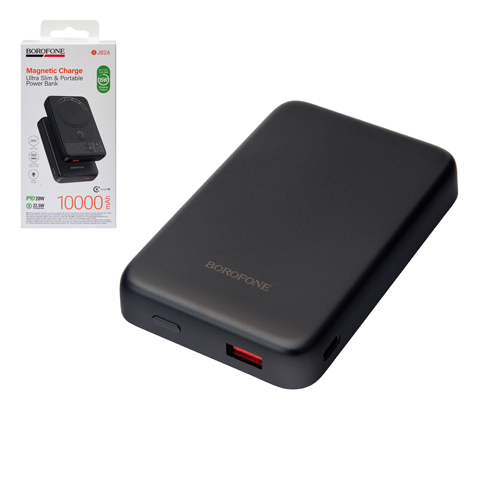 Power bank Borofone BJ82A 10000 mAh PD20W Black ���������