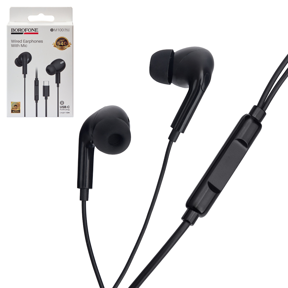��������� BOROFONE BM100 Pro � ���������, Type C, 1� Black