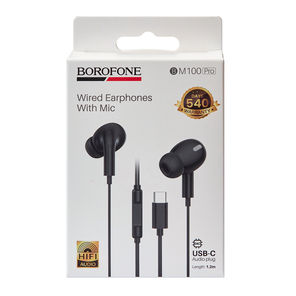��������� BOROFONE BM100 Pro � ���������, Type C, 1� Black