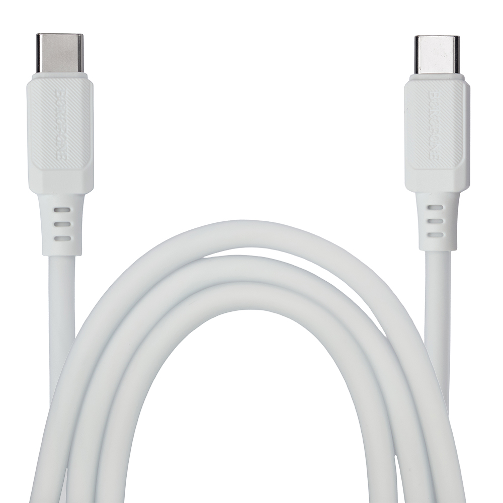 ������ BOROFONE BX115W, Type-C - Type-C 60W, 1m, White (������ �������/�������� �����)