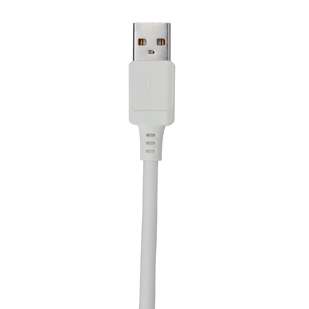 ������ BOROFONE BX115W, USB - Lightning 2.4�, 1m, White (������ �������/�������� �����)