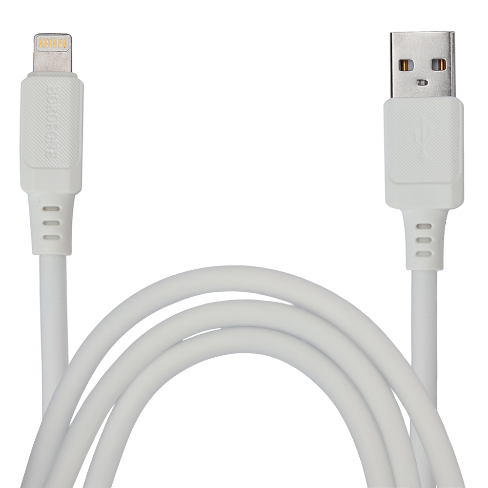 ������ BOROFONE BX115W, USB - Lightning 2.4�, 1m, White (������ �������/�������� �����)