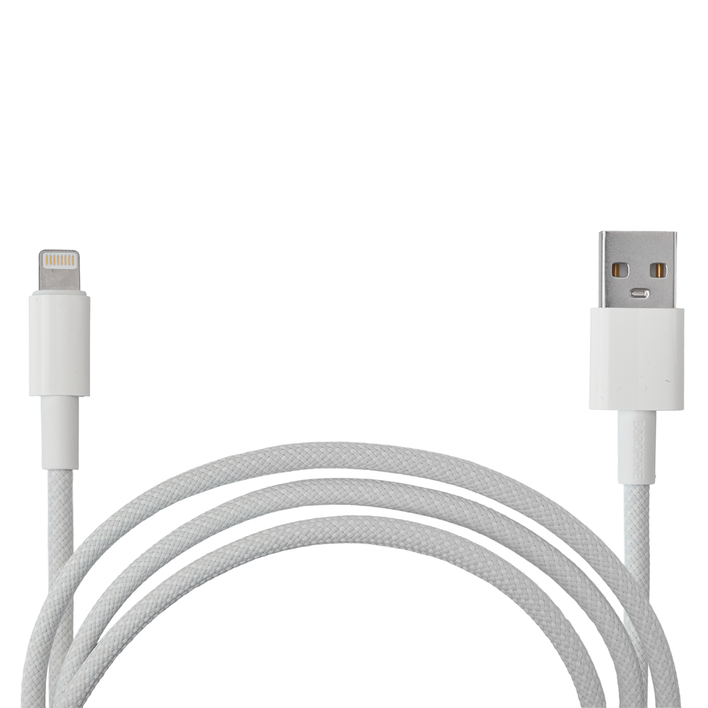 ������ BOROFONE BX117W, USB - Lightning 2.4�, 1m, White, (������ �������/�������� �����)