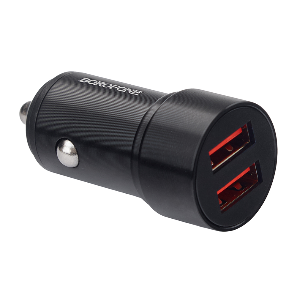 ������������ �������� ������� BOROFONE BZ19, USB-A 1/2: 5V/2.4A Black