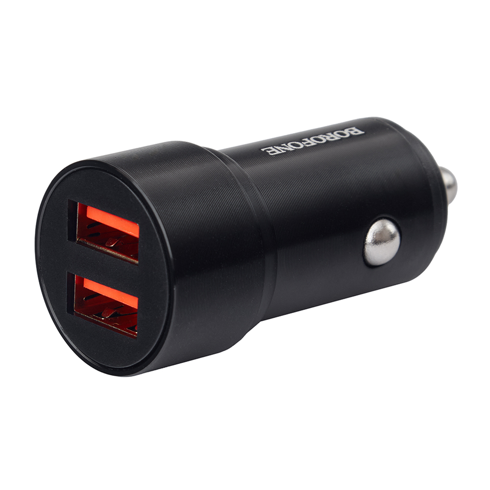 ������������ �������� ������� BOROFONE BZ19, USB-A 1/2: 5V/2.4A Black