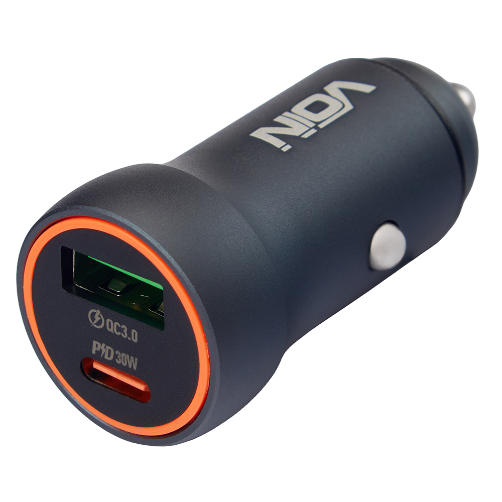 ������������ �������� ������� VOIN 30W, 1USB QC3.0 18W + 1PD 30W, 12/24V