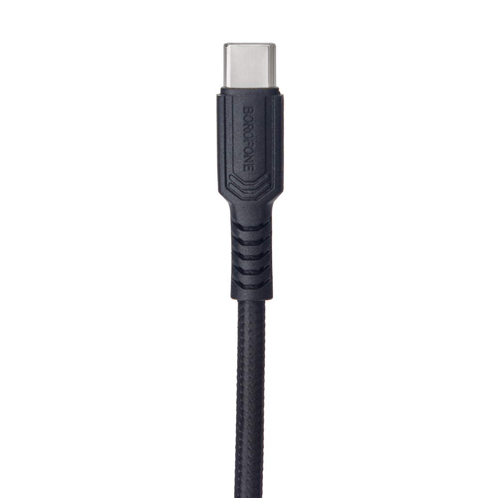 ������ BOROFONE BX116BK, USB - Type-C 3�, 1m, Black (������ �������/�������� �����)