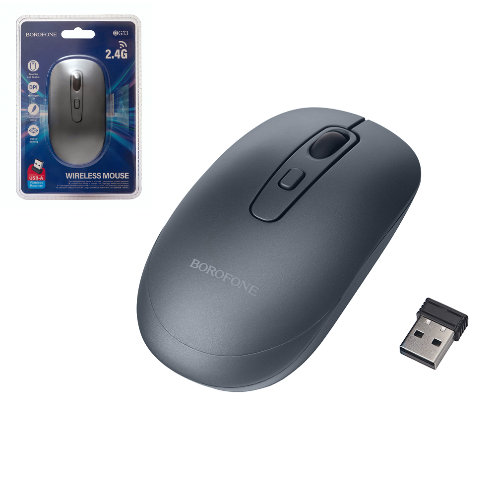 ����� ���������� BOROFONE BG13, 1600DPI, 2,4G