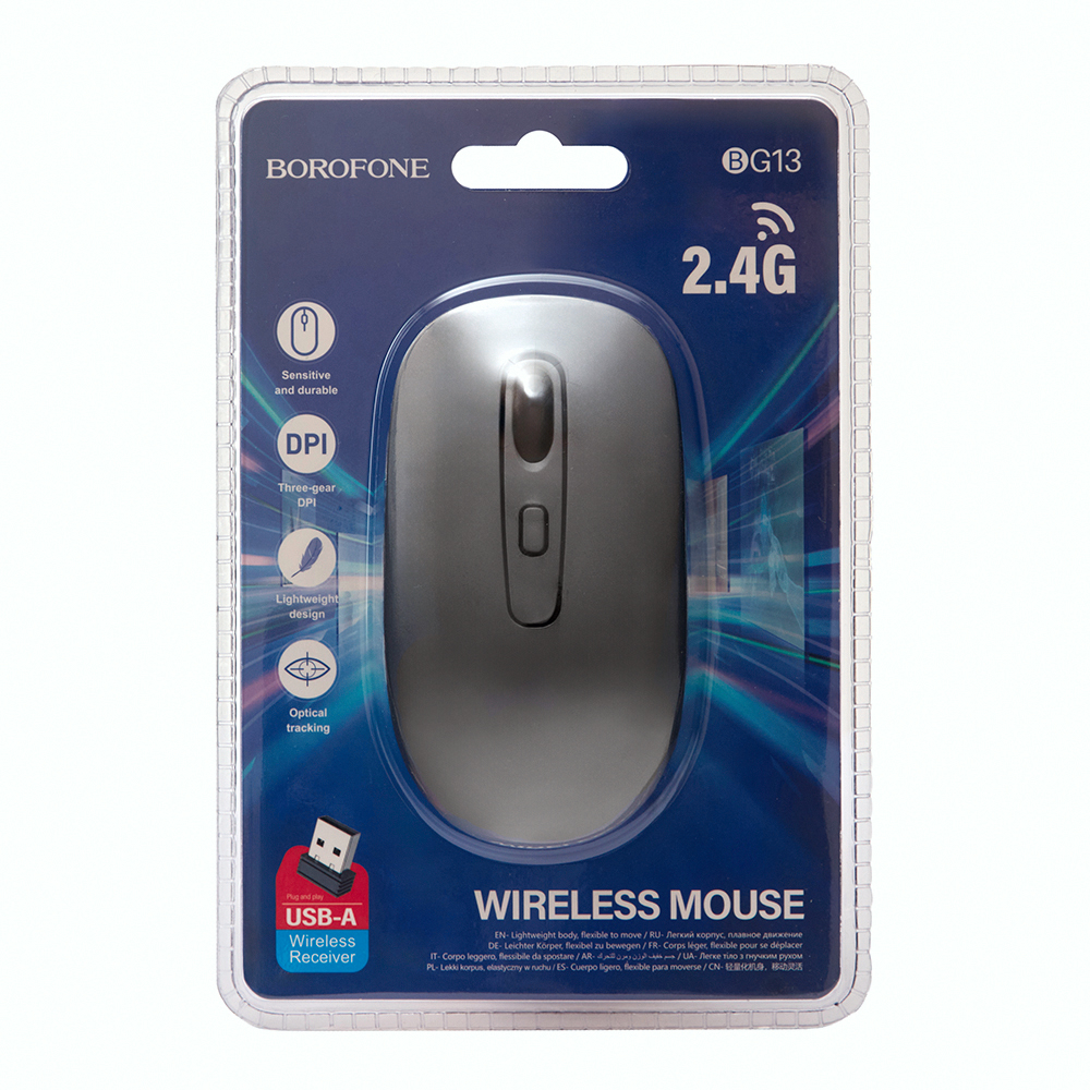 ����� ���������� BOROFONE BG13, 1600DPI, 2,4G