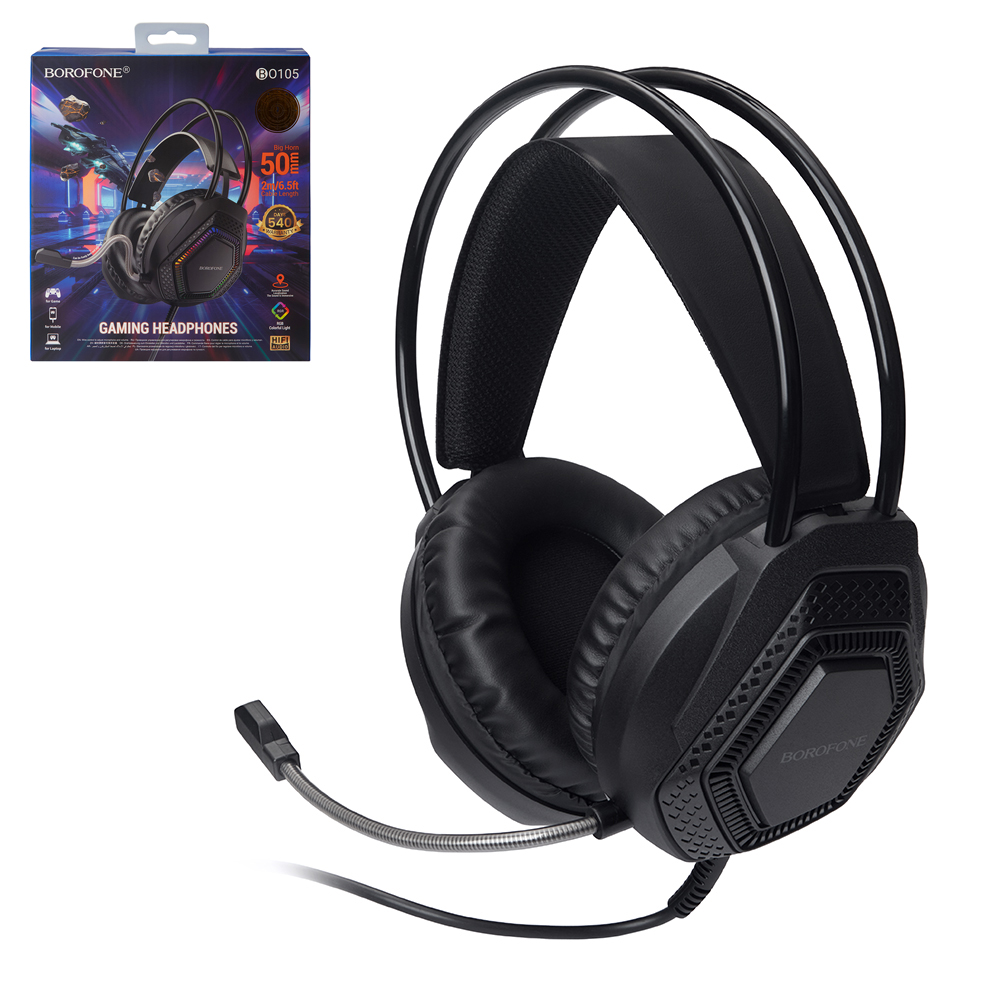 ��������� ����� BOROFONE BO105, USB+3.5 plug, 2� Black
