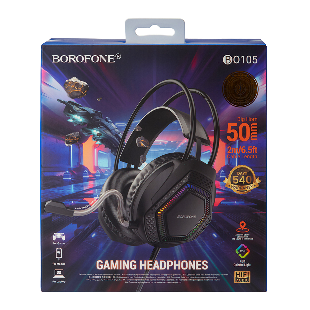 ��������� ����� BOROFONE BO105, USB+3.5 plug, 2� Black