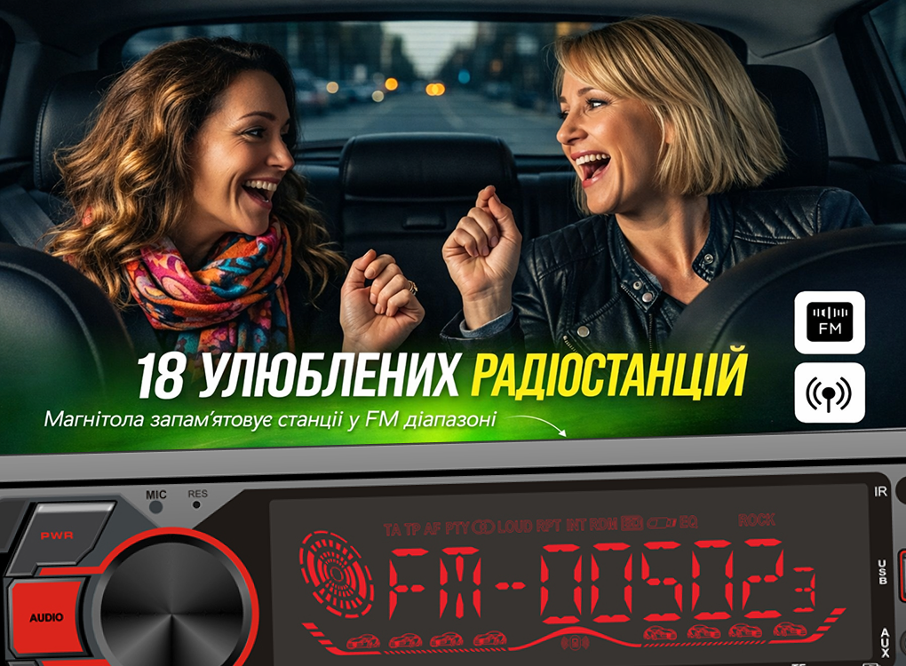 ������������� Pulso-1020211: DSP, ������� LCD-�������, RGB-�������, USB, FM, RCA, ���������� 4?50 ��, Bluetooth.
