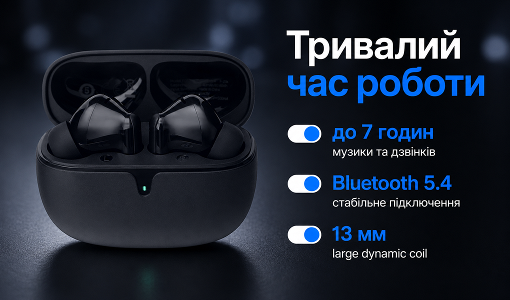 ��������� ��������� TWS BOROFONE FQ10 Black, bluetooth 5.4