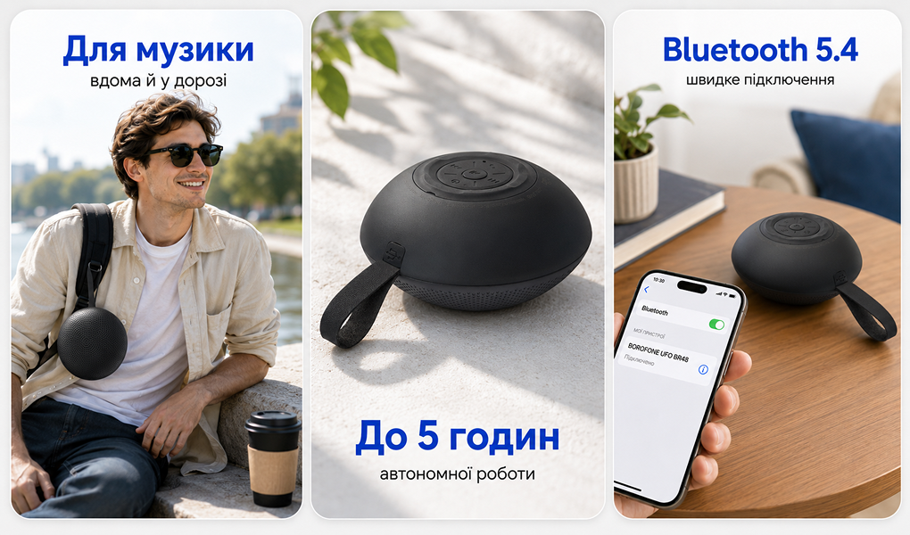 Bluetooth-������� BOROFONE UFO BR48BK