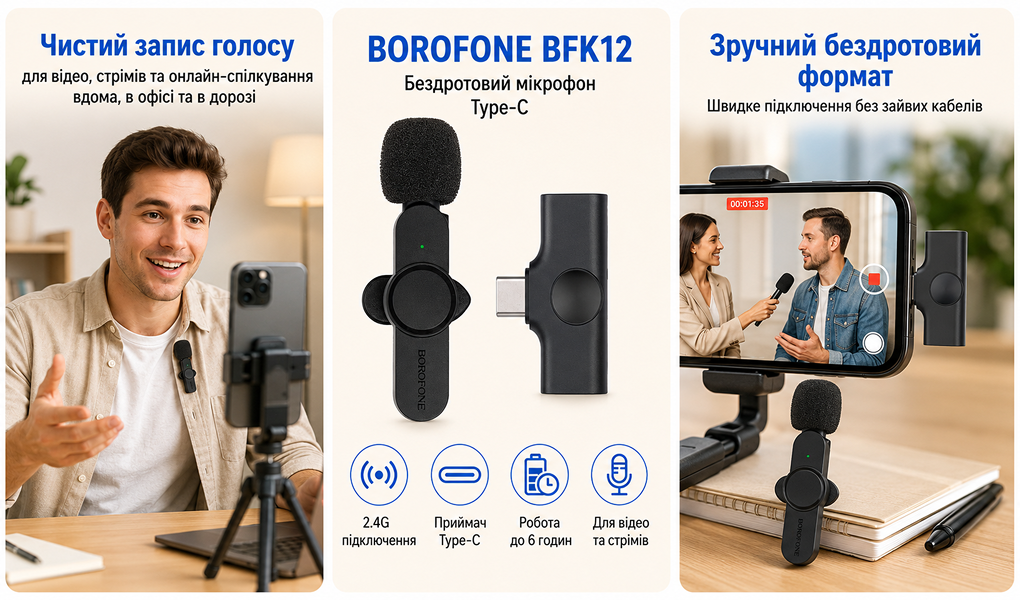 ̳������ ����������� BOROFONE BFK12, Type C