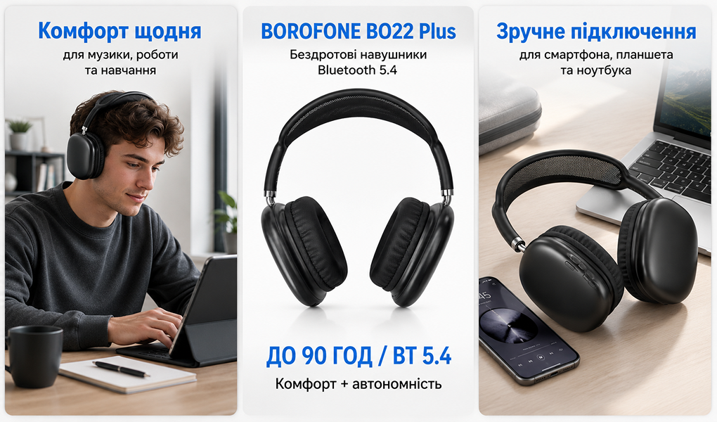 ��������� ��������� BOROFONE BO22 Plus, bluetooth 5.4